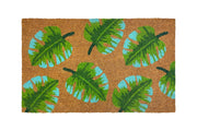 Zerbino Ingresso Casa In Fibra Di Cocco Con Base In Pvc  Leaf