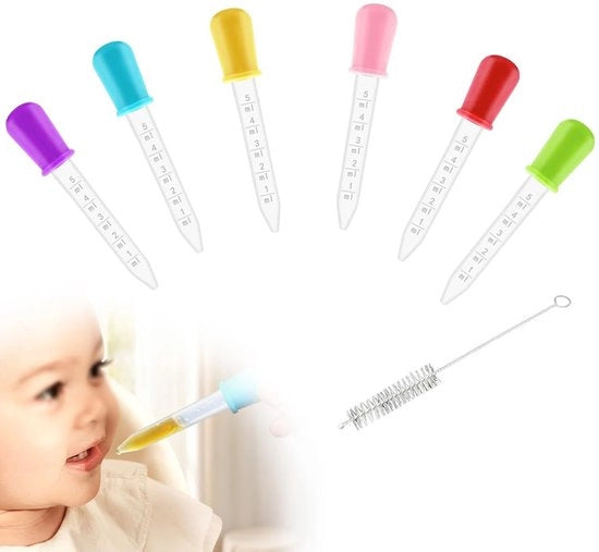 Pipette per liquidi - Dispensatore di liquido - 6 pezzi - Silicone