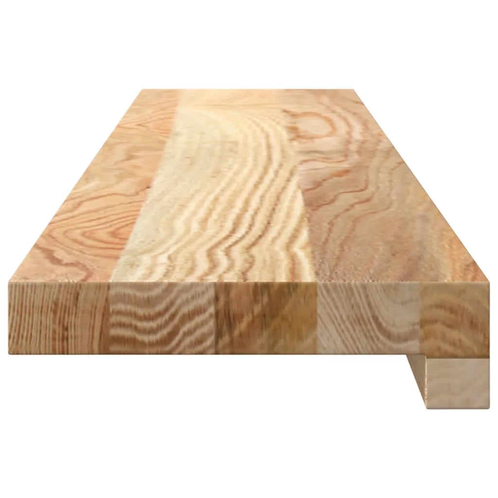 Davanzali 2 pz Non Trattati 90x15x2 cm Legno Massello di Rovere 4009087