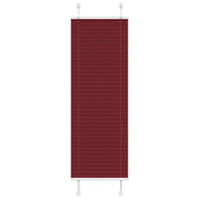 Tenda Plissettata Rosso Bordeaux 40x100 cm Larghezza Tessuto