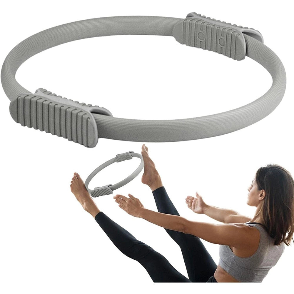 Trade Shop - Cerchio Fitness Anello Ring Pilates Magic Circle Anello Yoga Doppia Presa Power -