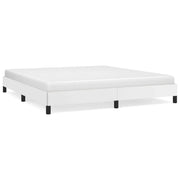 Letto matrimoniale | Letto per adulti | Giroletto Bianco 160x200 cm in Similpelle