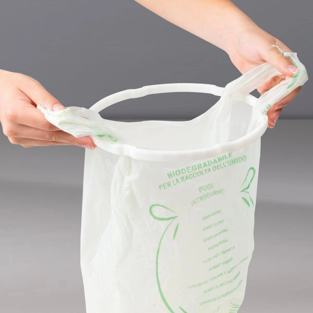 Macom just kitchen 104 smart wet bin bidoncino sottovuoto per umido, abs, bianco, 7,5 l