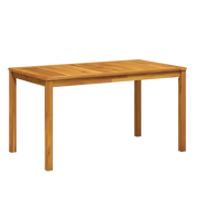 Tavolo da Giardino | Tavolino da esterno 140x80x74 cm in Legno Massello di Acacia