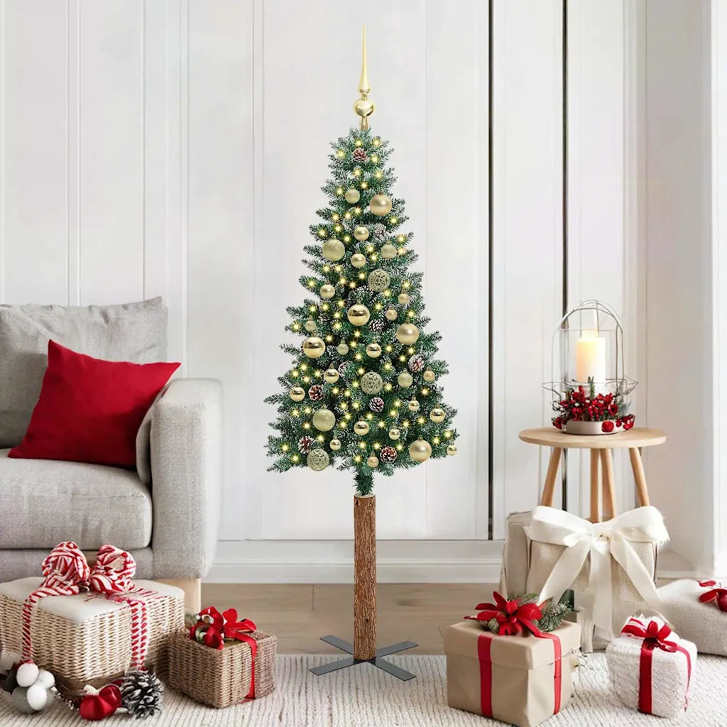 Albero di Natale snodato con 150 LED con supporto Verde 150 cm 3394890