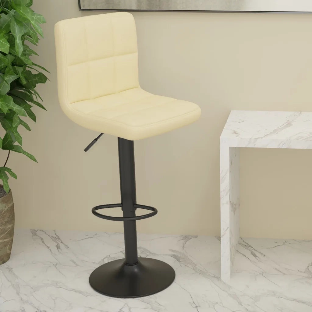 Sgabello da Bar Crema in Tessuto cod mxl 57914