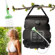 Doccia portatile 20 litri - doccia portatile con getto d'acqua e tubo - acqua calda doccia solare per campeggio e viaggi