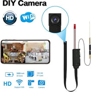 Camera Wi-Fi 4K/1080P con Rilevamento Movimento e Visione Notturna - Sicura e Discreta per Bicamere e Esterno - Protezione Compatta e Portatile