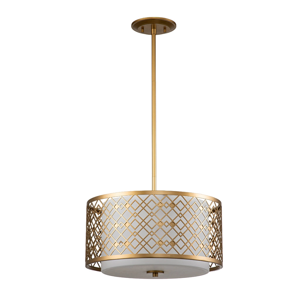 Lampada a sospensione Elstead Ziggy oro laccato 2xE27