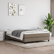 Giroletto a Molle con Materasso Tortora 140x190 cm in Tessuto 3144073
