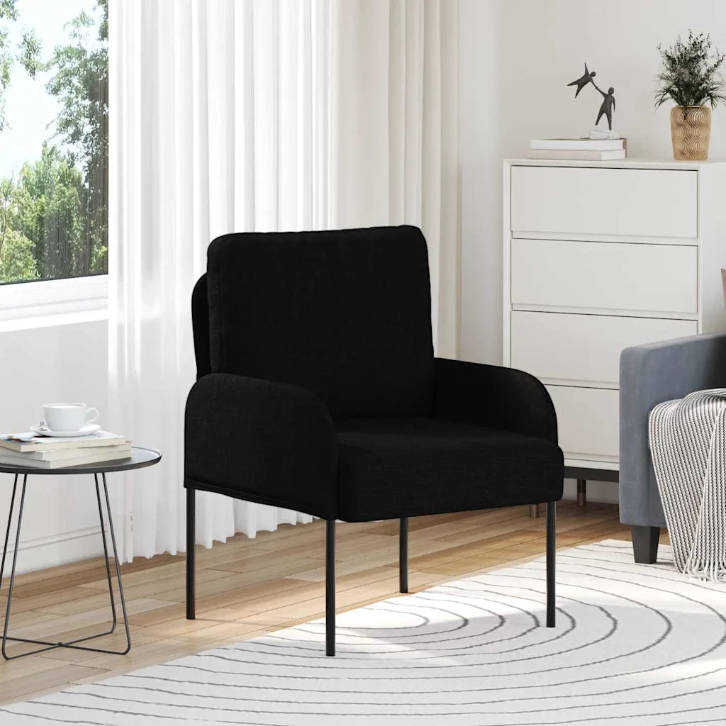 Divani con cuscino 55cm Nero Legno compensato
