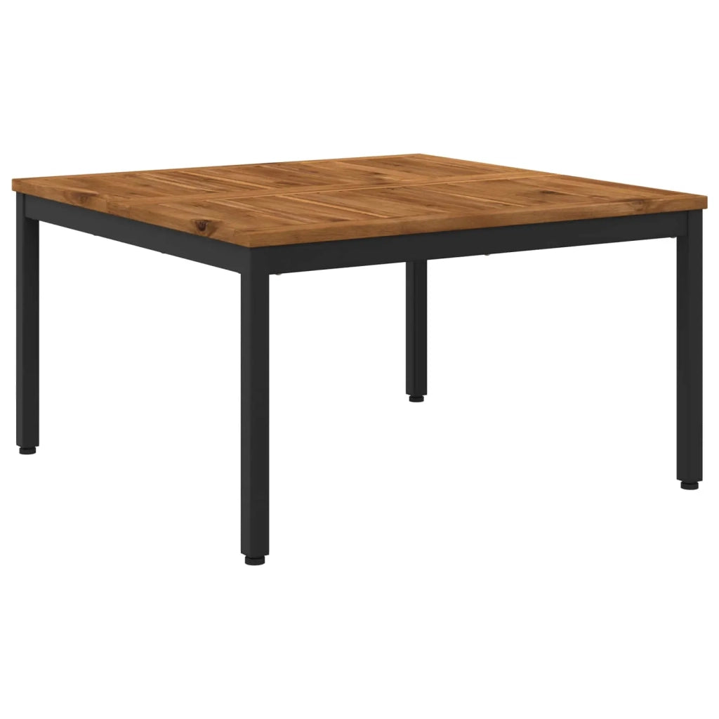 Tavolino da salotto Naturale e Nero 80 x 80,5 x 45 cm 901286