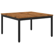 Tavolino da salotto Naturale e Nero 80 x 80,5 x 45 cm 901286