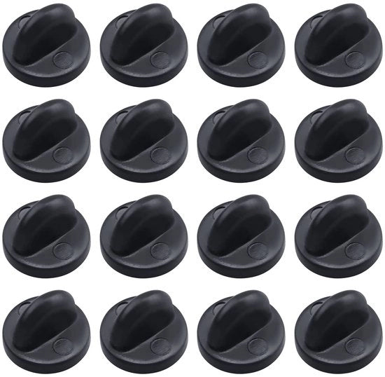 Piastra di fissaggio - 200 pezzi - Piastra di fissaggio in gomma - Antiscivolo - Morbida e resistente - Diametro 10 mm - Altezza 8 mm - Piastra di chiusura
