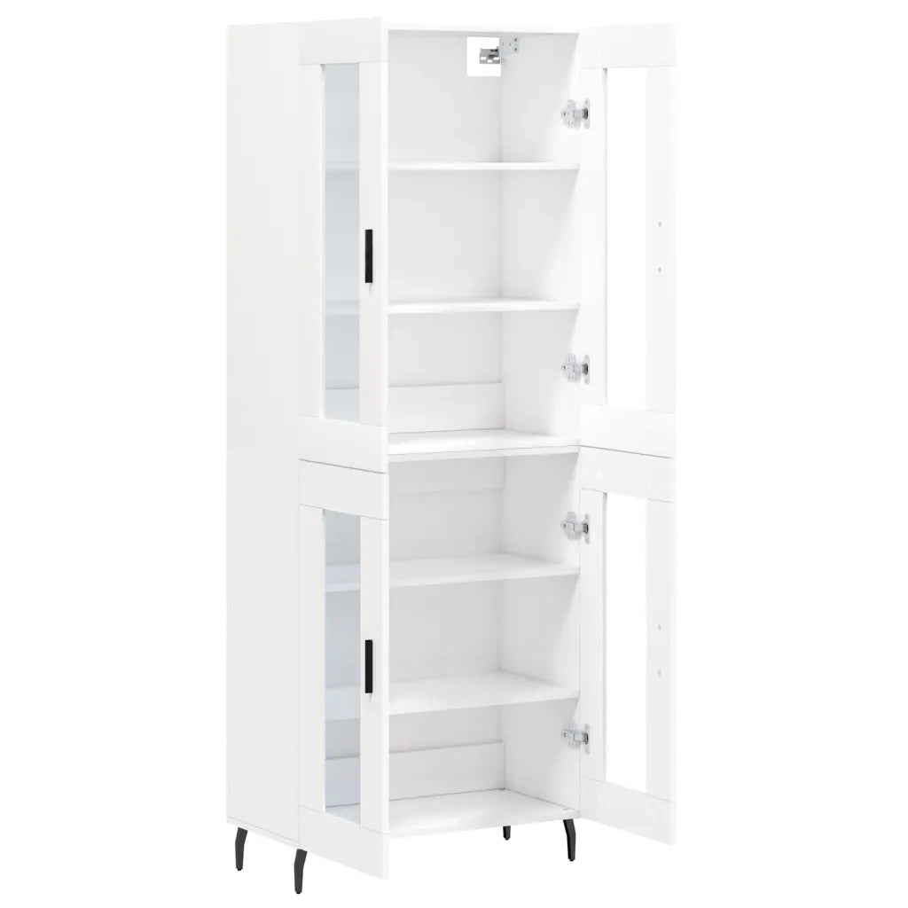 Credenza Bianca 69,5x34x180 cm in Legno Multistrato 3198289