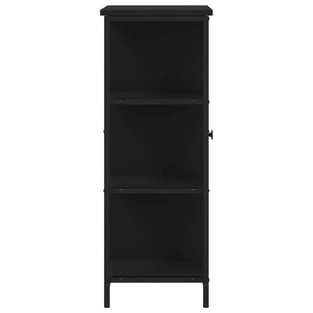 Buffet credenza cassettiera armadio mobile contenitore organizer per cucina soggiorno salotto 70 x 30 x 80 cm legno ingegnerizzato nero 02_0036092