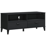 Mobile TV multimediale scaffale TV credenza mobile TV sala da pranzo soggiorno camera da letto VIKEN legno ingegnerizzato nero 02_0028515