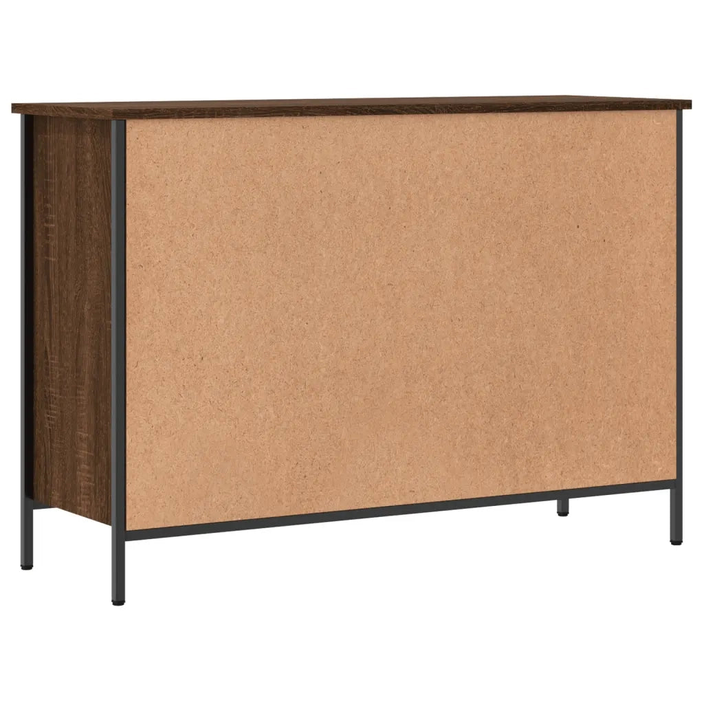 Scarpiera-Scaffale per scarpe Rovere Marrone 100x35x70 cm in Legno Multistrato