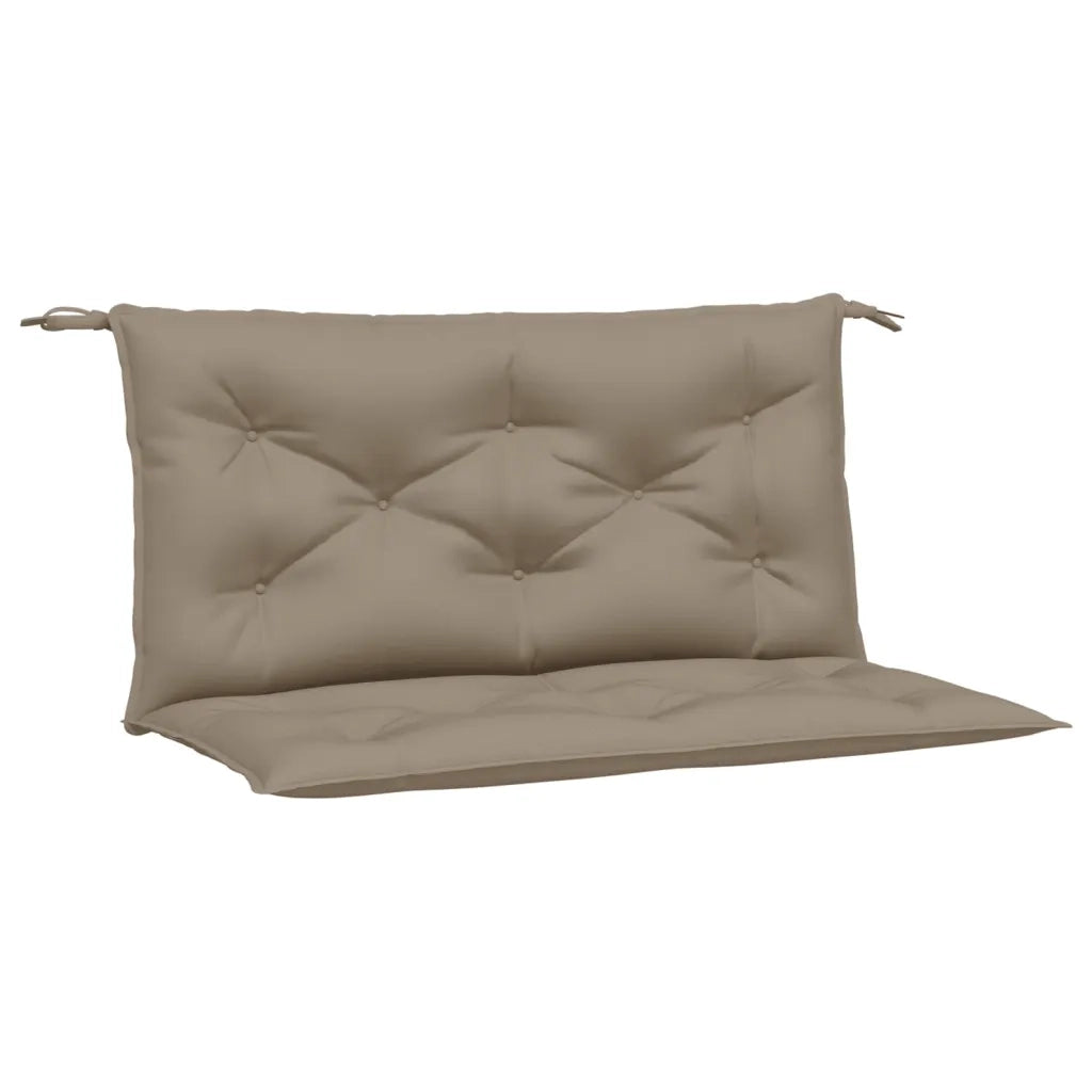 Cuscini Panca da Giardino 2pz Tortora 100x50x7cm Tessuto Oxford 361667