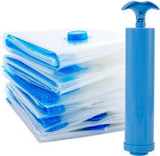 Set di 10 sacchi a vuoto trasparenti e resistenti per la conservazione di abiti e altri oggetti - 60*80 cm