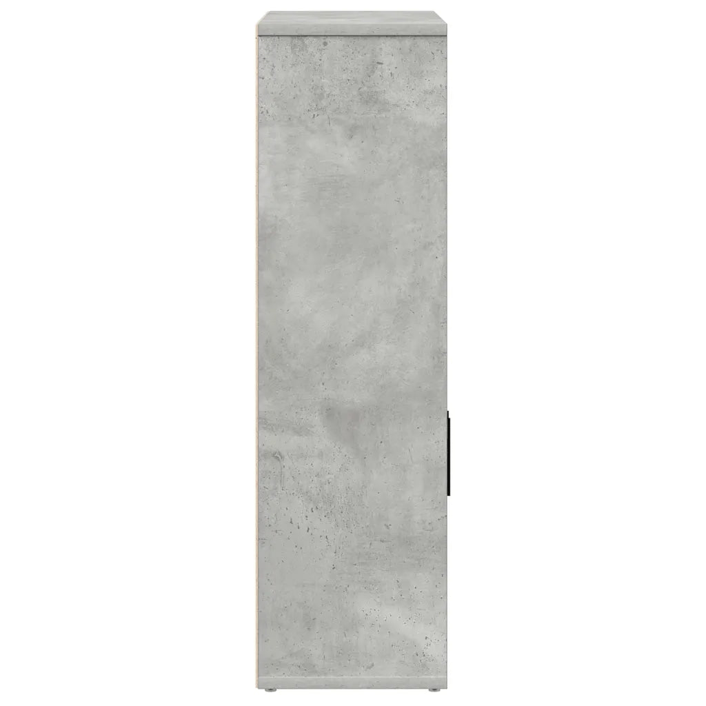 Libreria Grigio Cemento 60x24x85 cm in Legno Multistrato 860412