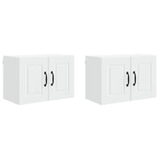 Set di 2 pensili da cucina moderni 60 x 31 x 40 cm pratici per riporre oggetti in legno composito bianco 02_0054262