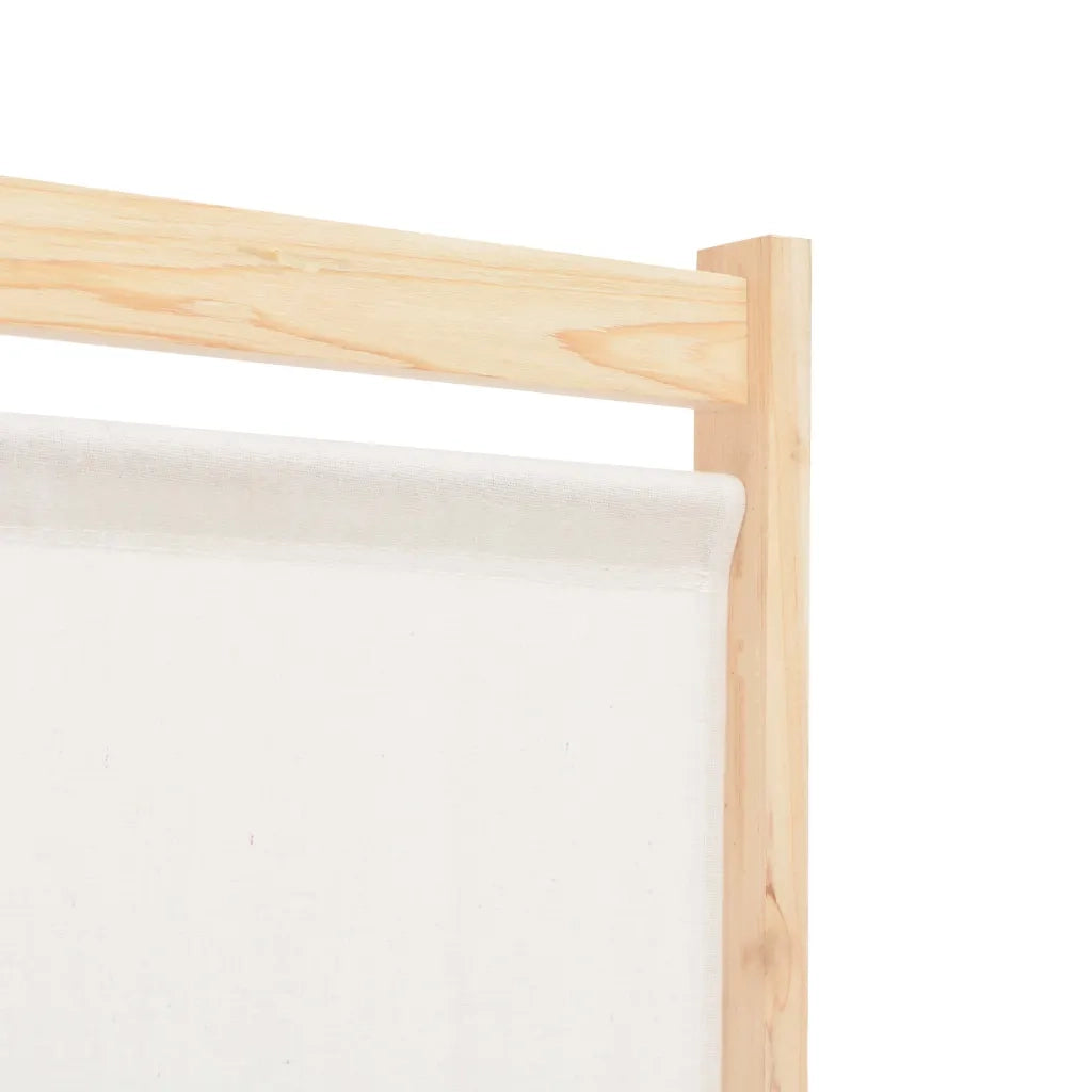 Divisorio a 4 Pannelli Crema 160x170x4 cm in Tessuto 248173