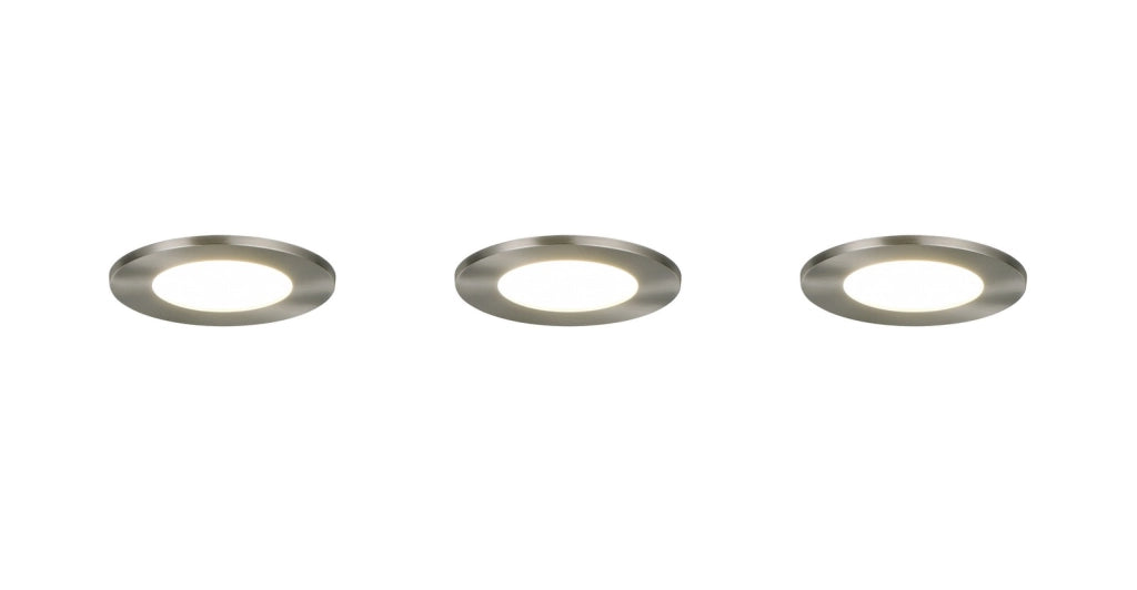 Faretto da incasso LED HIMAL Trio 3x IP65 argento