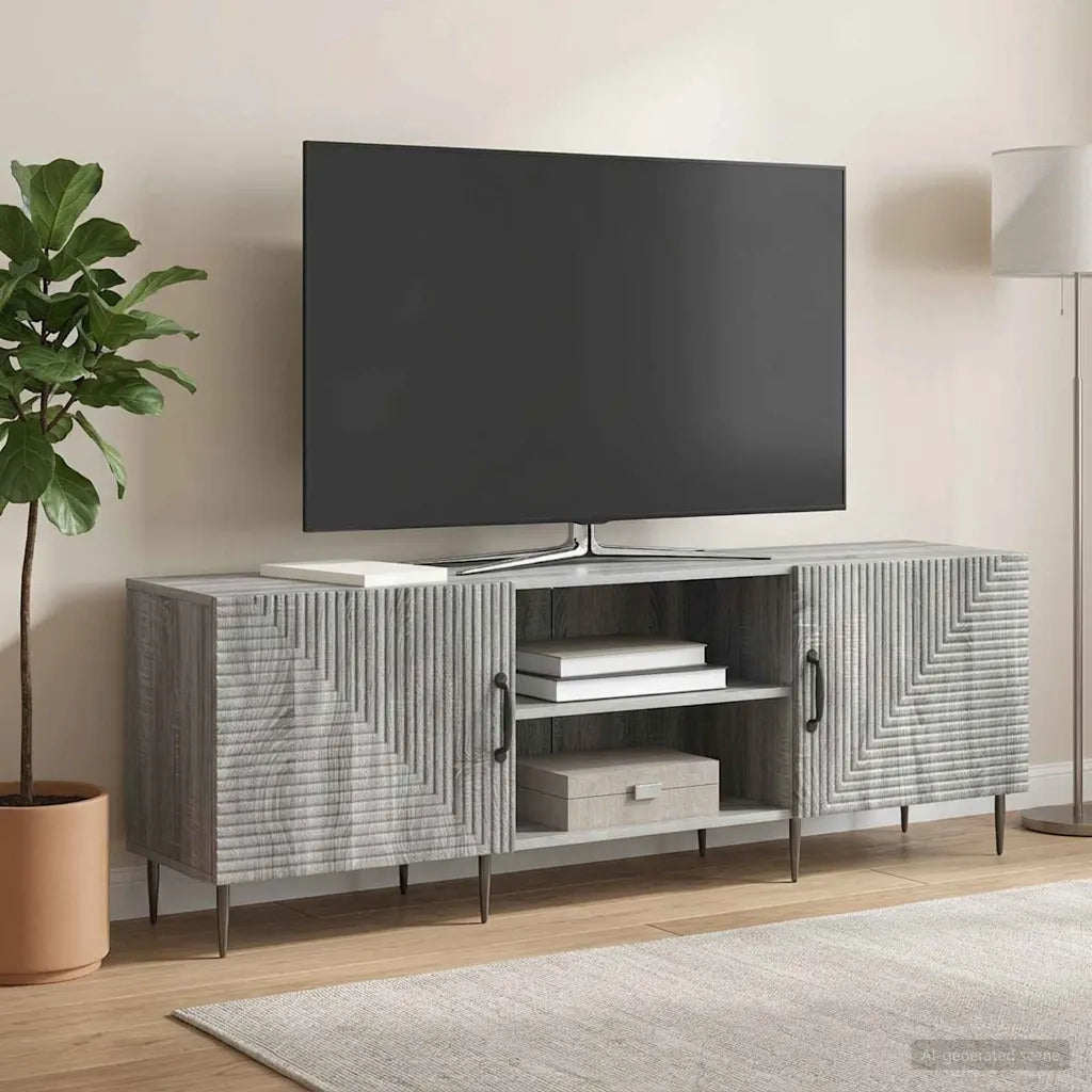 Mobile TV Grigio Sonoma 150 x 31 x 50 cm Legno ingegnerizzato 894921