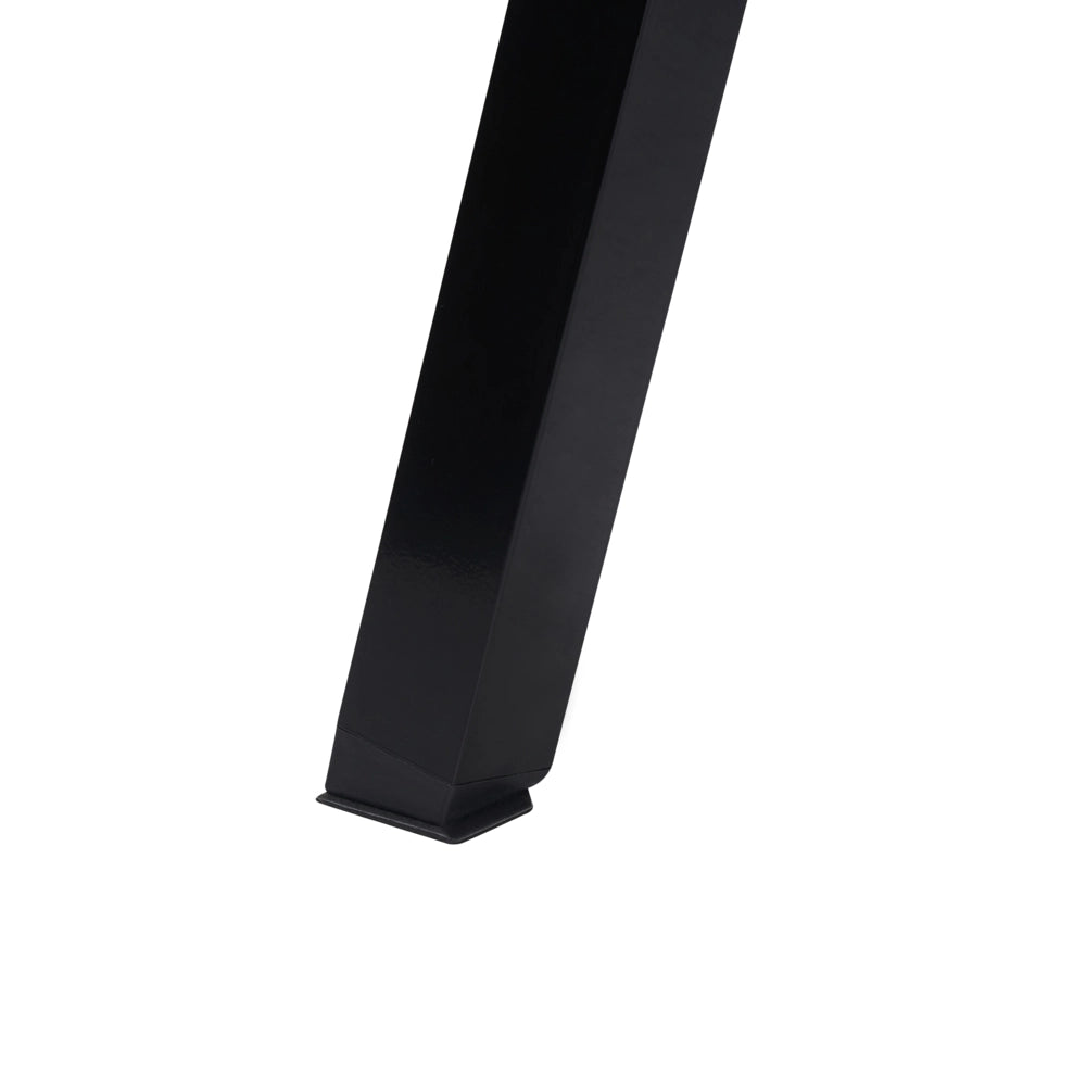 Tavolo da Pranzo da Giardino Nero 150 x 90 cm Struttura in Metallo Alluminio Rettangolare Moderno Industriale