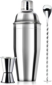 Set di Cocktail con Sapmixer, Martini Shaker e Kit del Barista - Raffredda Drink in Tempo - Set con Maatjigger, Spatola per Mescolare e Set del Barista