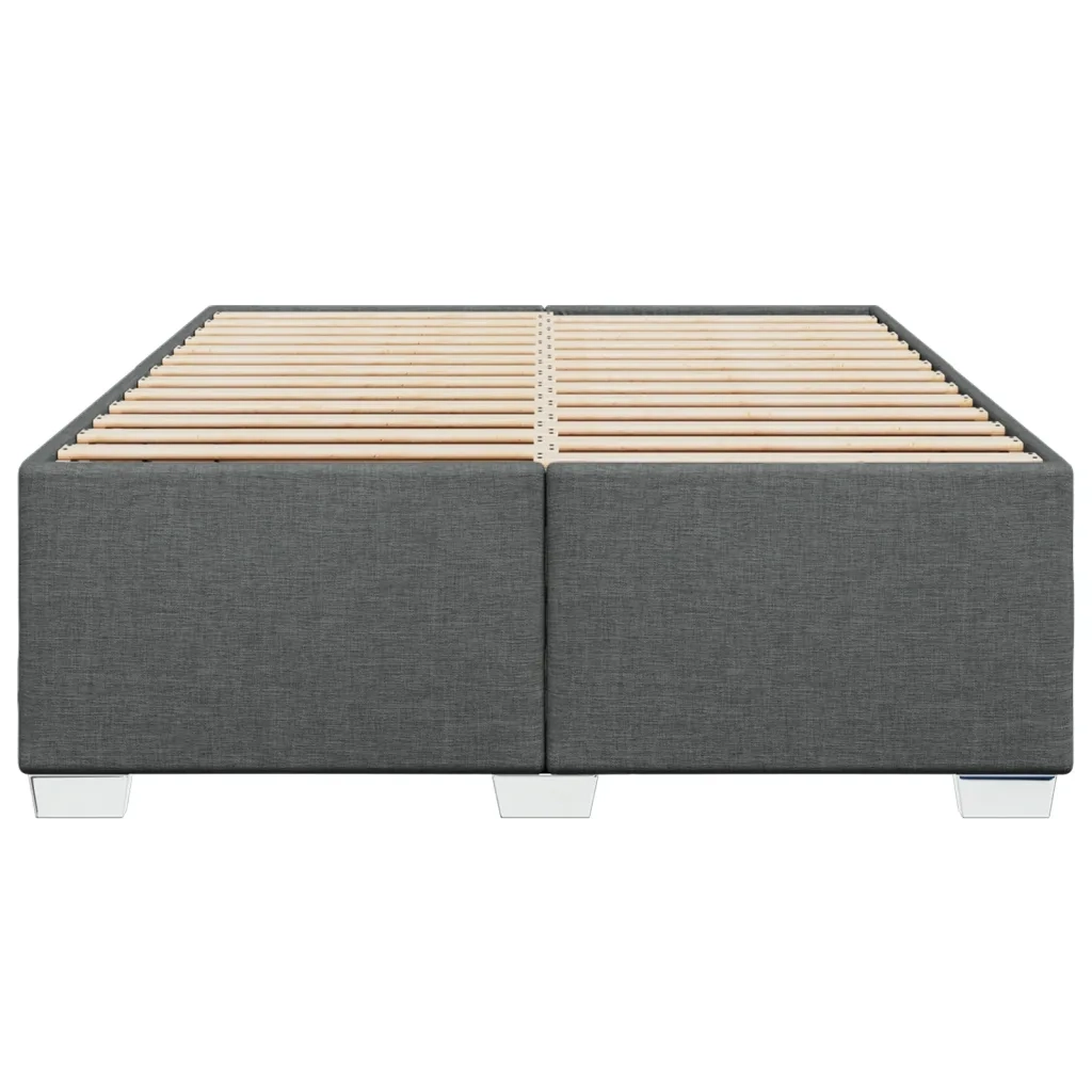 Giroletto senza Materasso Grigio Scuro 140x200 cm Tessuto 3284479