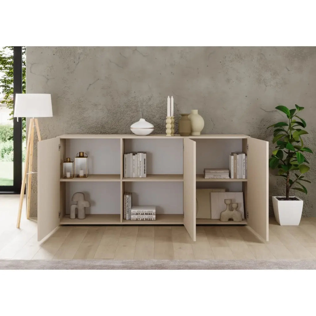 Buffet SCENA – L181 x H84 x P42 cm – 3 porte – Colore Cashmere