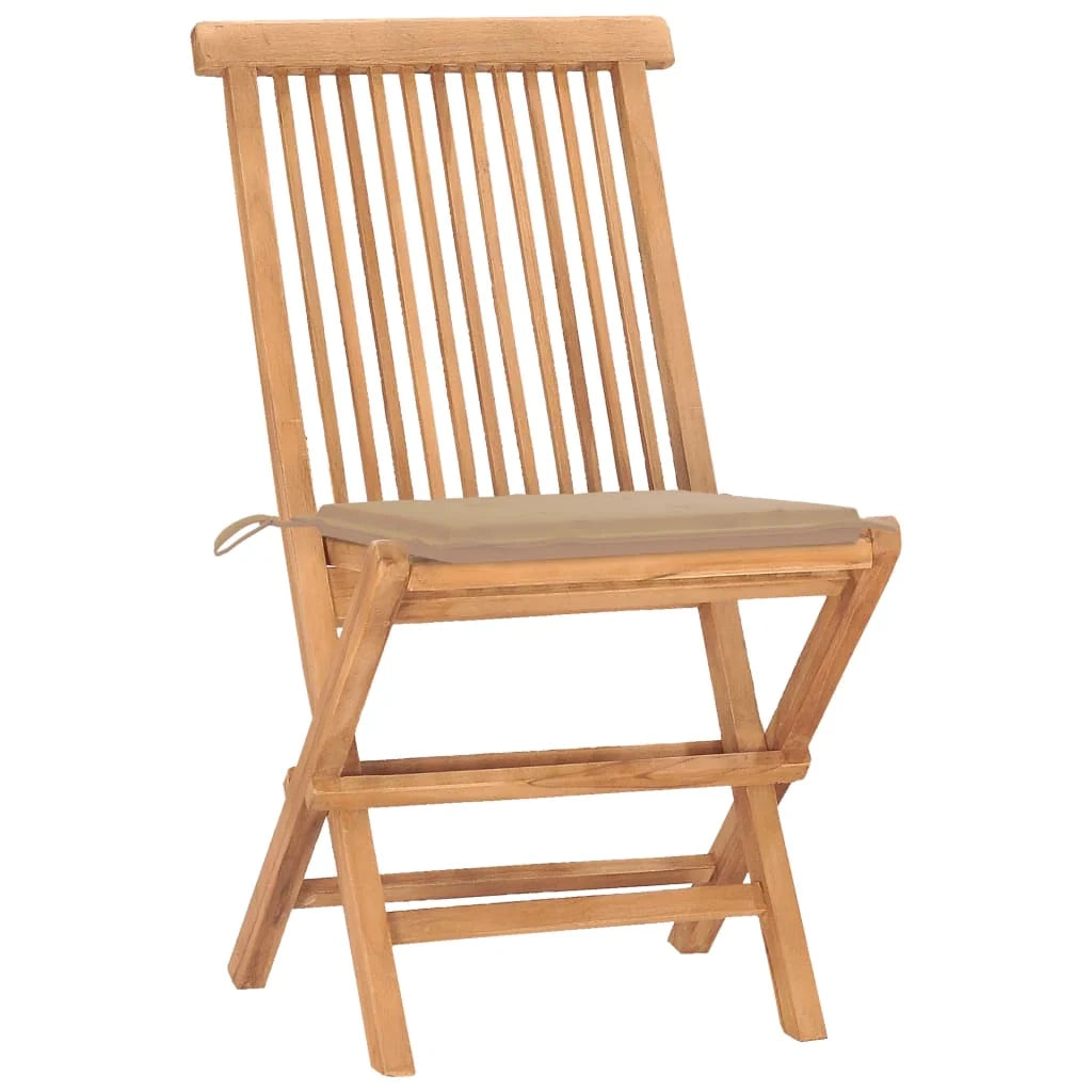 Mobile da pranzo pieghevole per esterni con cuscino 3 pezzi in teak 02_0014727