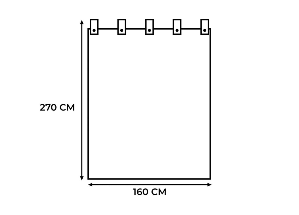 Tenda Gazebo 160x270 Per Esterno Passanti Con Bottoni Springfield Tinto Unita - Springfield - Antracite