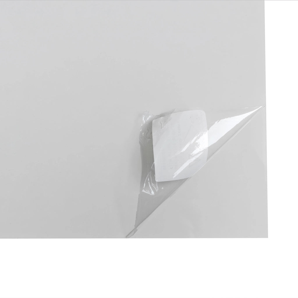 Tavolino da caffè 100x50x31 cm; vani nascosti e cassetti; truciolare bianco