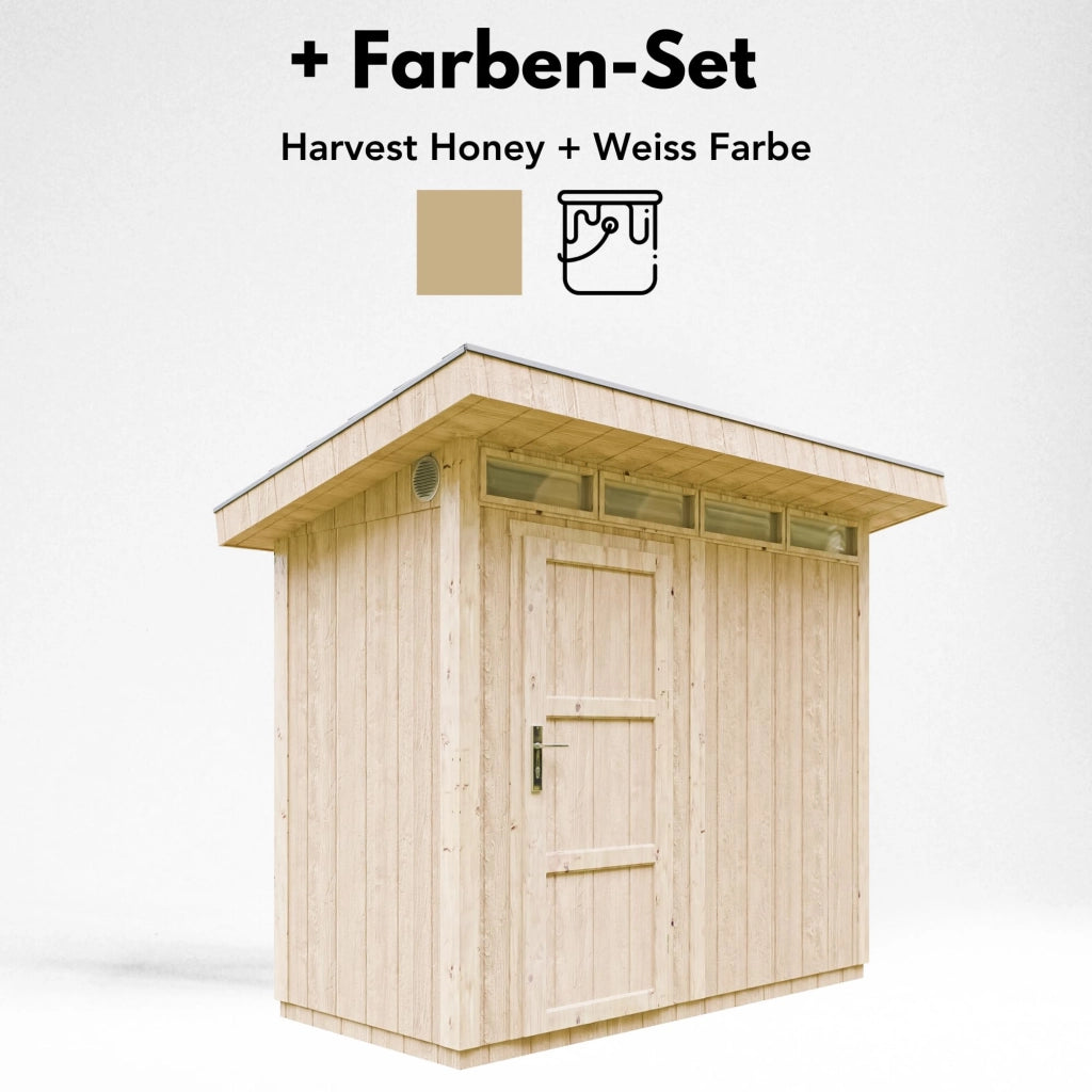 Casetta da Giardino di QUALIT? PREMIUM 3m?²-L161xW294cm - TIMBELA M901-HARVEST HONEY