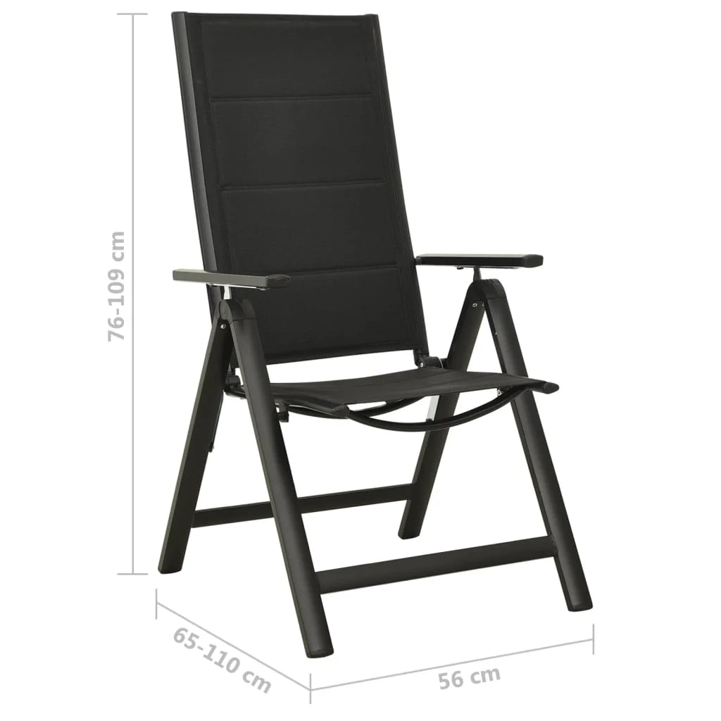 Set di mobili da bistrot da 5 pezzi in nero e antracite 02_0014547