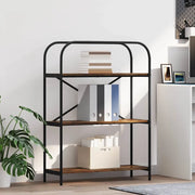 Libreria-Scaffale per Libri-Mobile di Stoccaggio Rovere fum¨¦ 80 x 30 x 109 cm Legno multistrato 124437