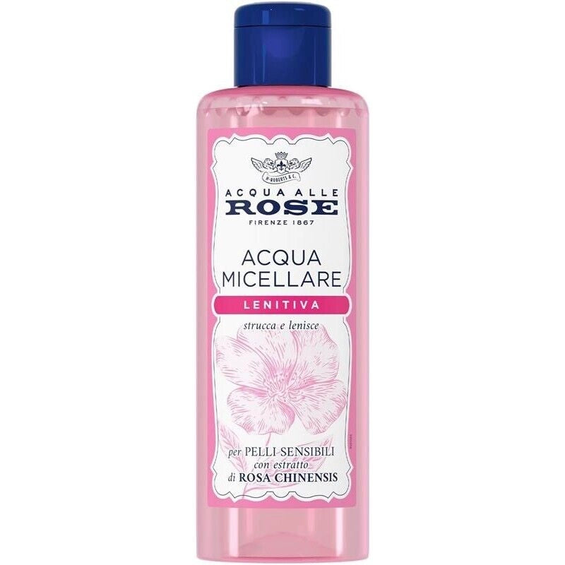 ACQUA MICELLARE ALLE ROSE 200 ML ALLA ROSA CANINA STRUCCA E LENISCE PER PELLI SENSIBILI