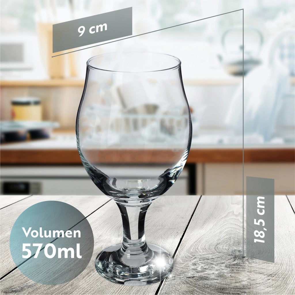 Bicchiere da vino/liquore KADAX per bevande come birra, acqua e gin, 570 ml