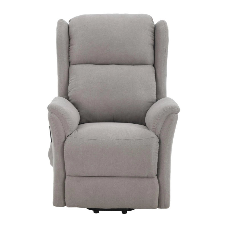 Poltrona Relax 2 Motori Thelma In Tessuto Grigio Medio