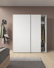 Armadio 2 ante scorrevoli CM 180X60 H. 202,2 Bianco Opaco