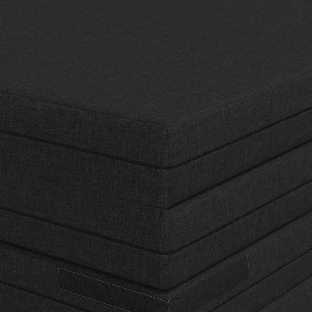 Divano Letto Pieghevole 140 x 67 x 45 cm Nero 900270