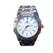Trade Shop - Orologio Da Polso Ik Collection Uomo Analogico Al Quarzo Silver Quadrante Bianco -