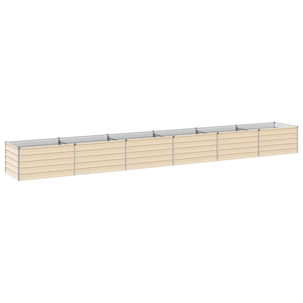 Letto rialzato da giardino Avorio 600 x 80 x 55 cm 8006458