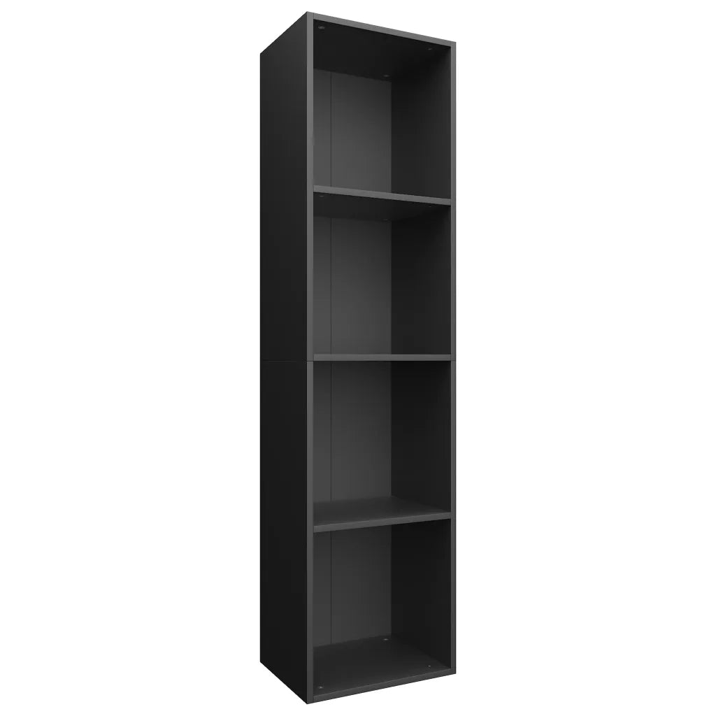 Libreria/Mobile TV Nero 36x30x143 cm in Legno Multistrato 800145