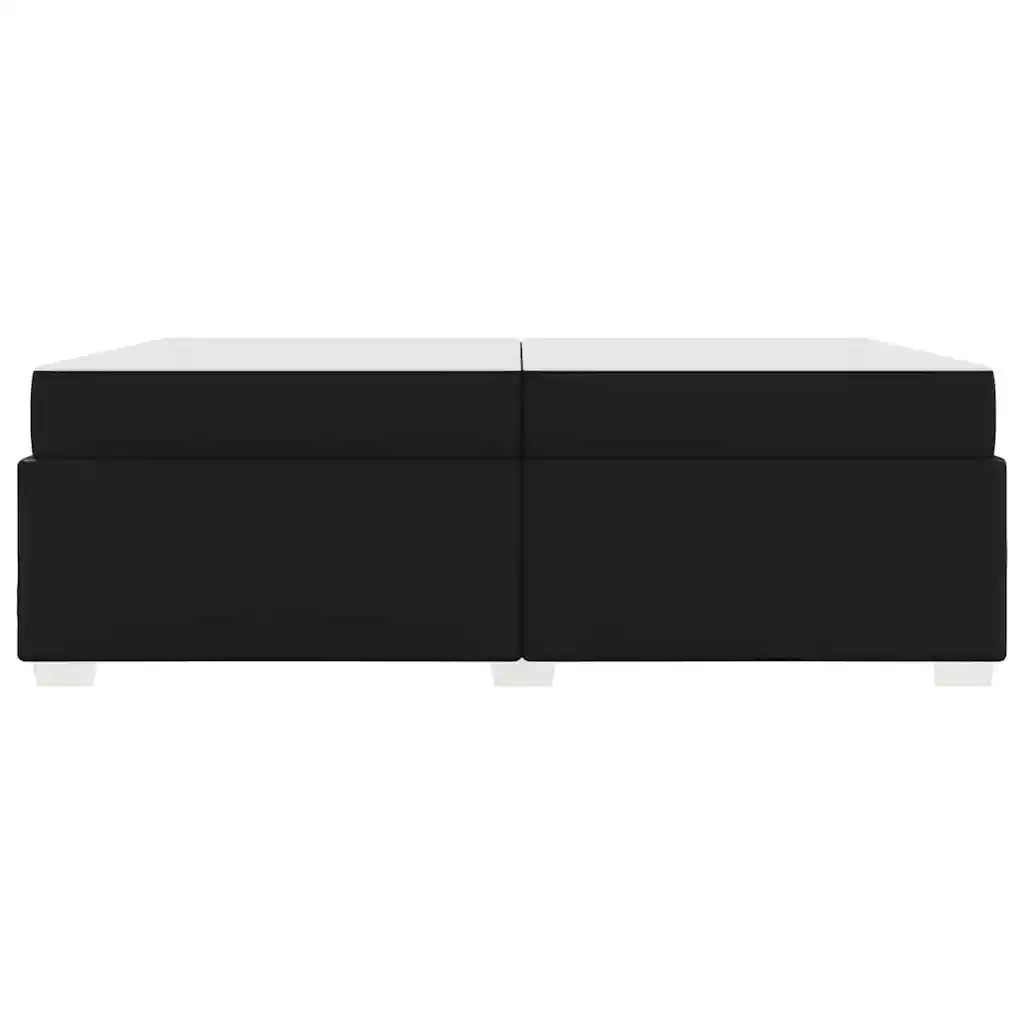 Struttura del letto con materasso Nero 200 x 200 cm Tessuto 3399250
