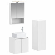 Set di mobili per il bagno 4 pcs Bianco 3407439