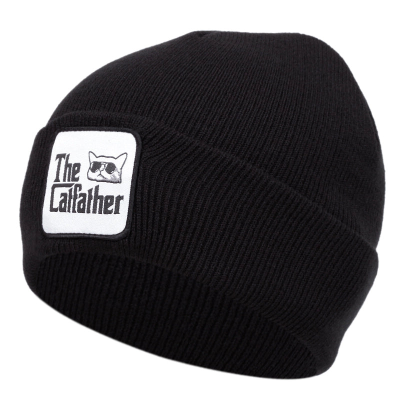 Cappelli invernali caldi in maglia di Elvis Presley, neri